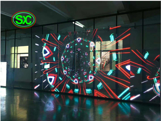IP43 Pantalla LED transparente impermeable G3.91-7.82 con método de conducción