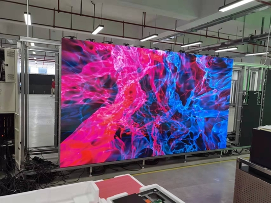 Pantalla LED Full Color HD de interior con alta tasa de actualización, adecuada para el vestíbulo del hotel, concierto