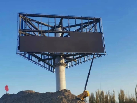 La pantalla LED a todo color P10 poste al aire libre del panel SMD de P10 LED fijó la cartelera de la reproducción de vídeo de P10 LED