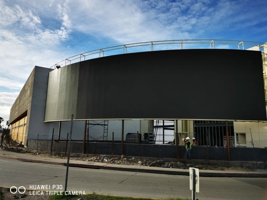 la cartelera de publicidad al aire libre de 90 grados P6 llevó el gabinete impermeable de la instalación fija del gabinete de la exhibición 960x960m m