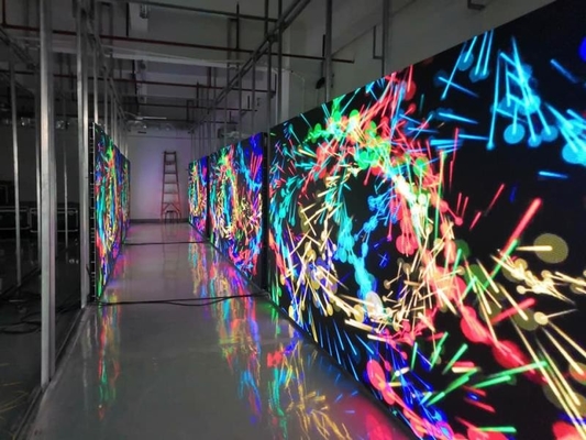 G3.91-7.82 Pared de vídeo transparente a todo color ultrafina SMD2525 IP54 Larga duración