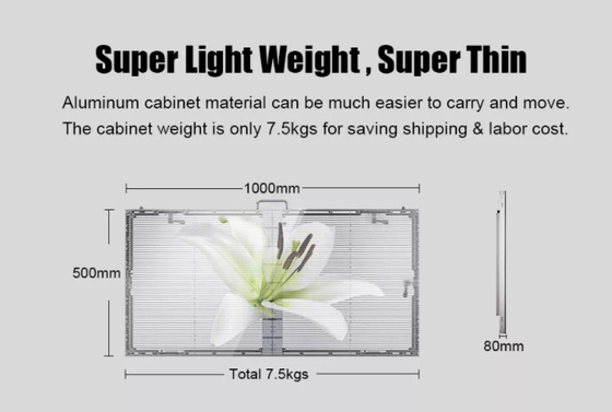 Pantalla LED transparente de vídeo P7.8-7.8 para exteriores, brillo de 4500Cd 4G, pantalla LED para exteriores WI-FI