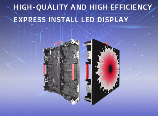 Pantalla LED de alquiler de gabinetes de pantalla LED de alta definición P2.976 de exterior de aluminio fundido a presión 3840Hz