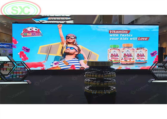 Pantalla LED a color completa, ligera y para interiores, para exhibiciones. Fácil de instalar y transportar. Adecuada para espectáculos itinerantes.