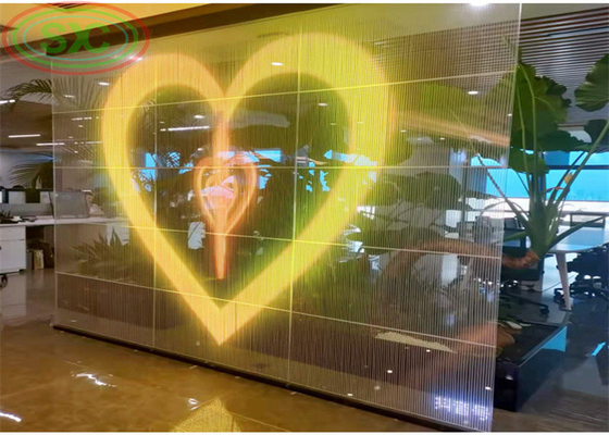 IP43 impermeable y pantalla LED transparente con 1000 horas promedio sin fallas