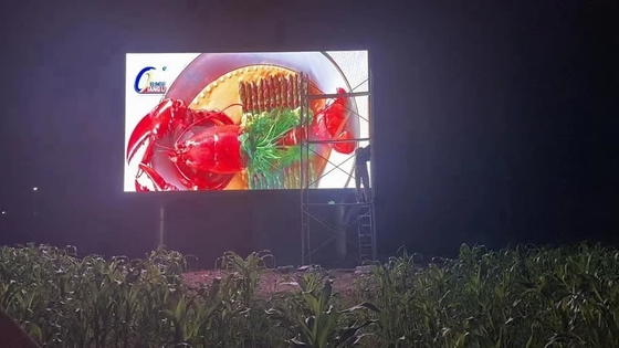 El anuncio publicitario al aire libre de Sun 4X8 llevó las paredes de exterior de la exhibición fijó la muestra abierta P6 Smd2727 de la pantalla a todo color de la serie para los edificios