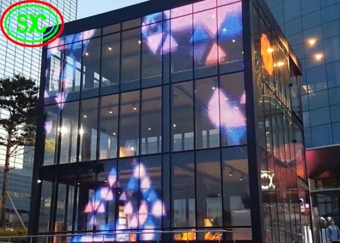 Pantalla de visualización transparente de la pared del microprocesador P12.5mm de Epistar con 5 años de garantía