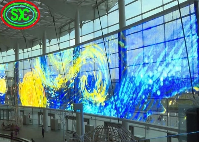 Alta estabilidad en interiores con pantalla LED transparente a todo color SMD1921 500 mm X1000 mm