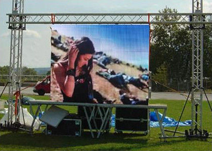 Exterior Video P8 luz de la pantalla 7000cd 3840Hz Gran pantalla IP65 P1.25 COB