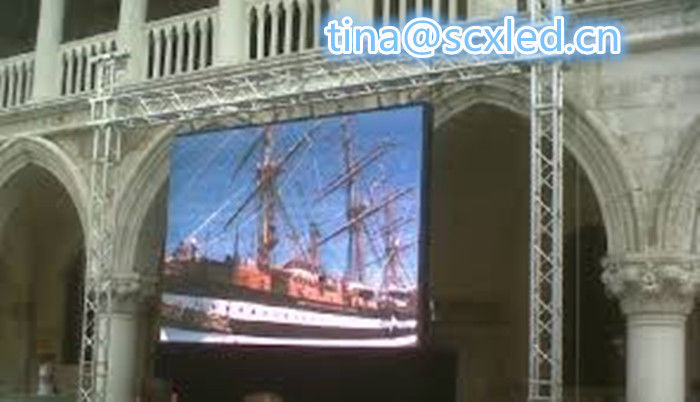 Display LED HD a todo color Pared de vídeo P3.91 Inmune al aire libre, resistente al agua, de alto brillo Para eventos de alquiler