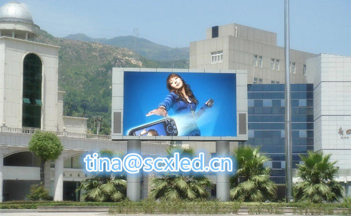 Display LED P10 para exteriores de 10 mm Pitch de píxeles 5000 cd/m2 Brillo