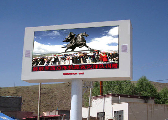 Instalación fija al aire libre Disposición de calor rápida P6 960*960mm Pantalla LED publicitaria