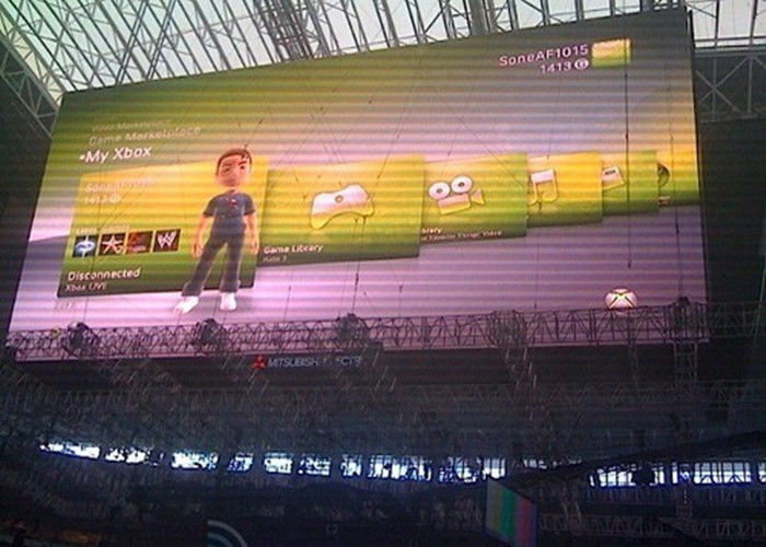 P10 Panfletos LED a todo color al aire libre Display de 10 mm Pixel IP65 Impermeable 10000cd/M2