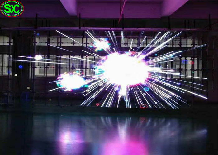 P3.91 llevó el vidrio video transparente al aire libre de cristal de Hd RGB de la pantalla llevó la pantalla