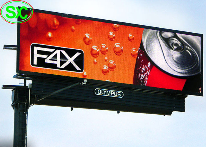Alto brillo de la publicidad al aire libre P10 de la pantalla electrónica a todo color de la pantalla LED