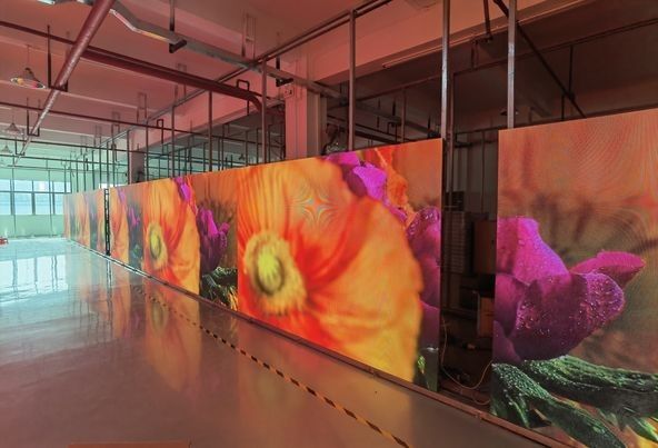 Pantalla LED de alquiler para exteriores P4, IP65, resistente al agua, 1200 cd/m²