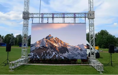 P4.81SMD Alquiler al aire libre Instalación sencilla Pantalla LED Panfletos publicitarios comerciales