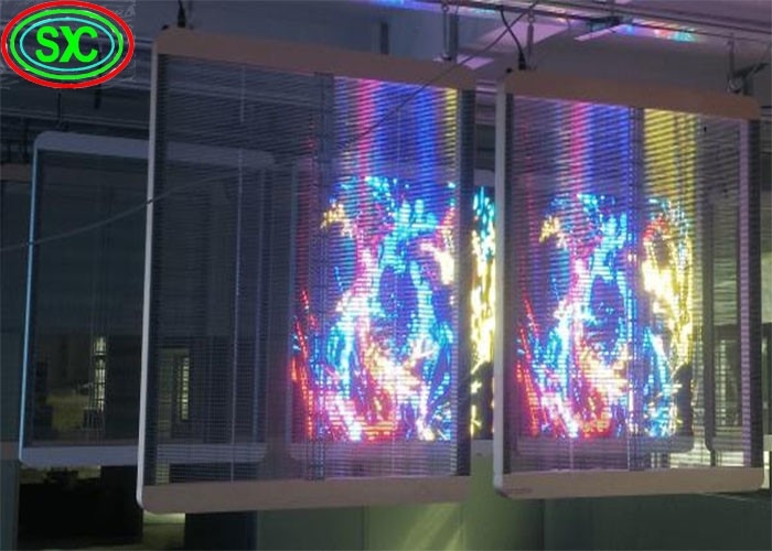 Pantalla LED transparente de interior muy estable con diseño de panel ultra delgado resistente a la intemperie