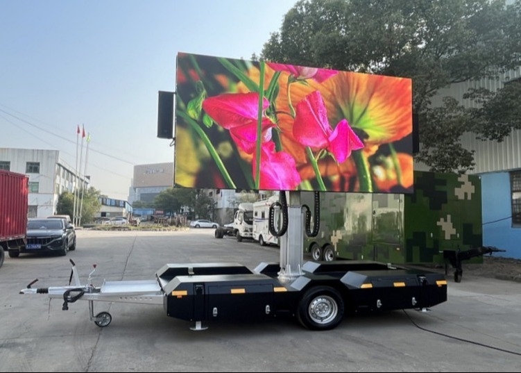 Publicidad en movimiento P3 Pantalla LED de camión móvil con instalación montada en camión y alta frecuencia de actualización