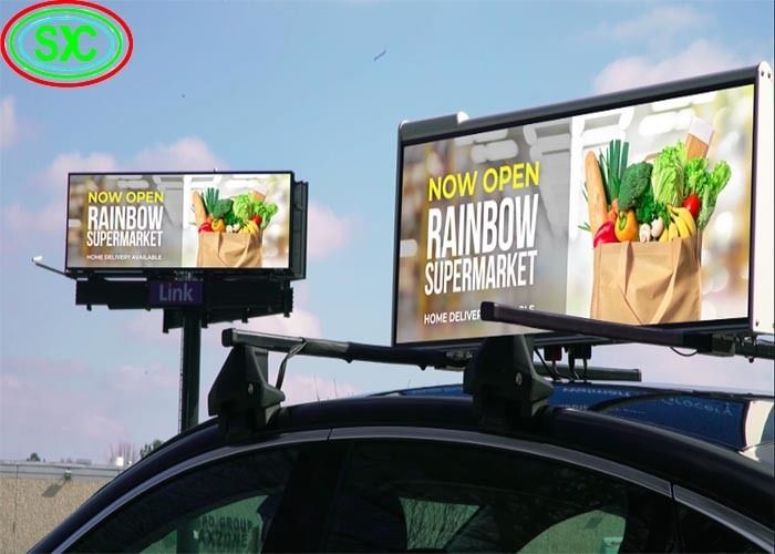 384*128 puntos Resolución de pantalla Display de señales LED de automóviles 96*32 Cm Ideal para publicidad al aire libre