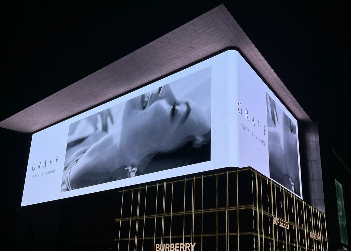 Instalación de arrendamiento fundición a presión de aluminio publicidad exterior pantalla LED P31.25 alto brillo