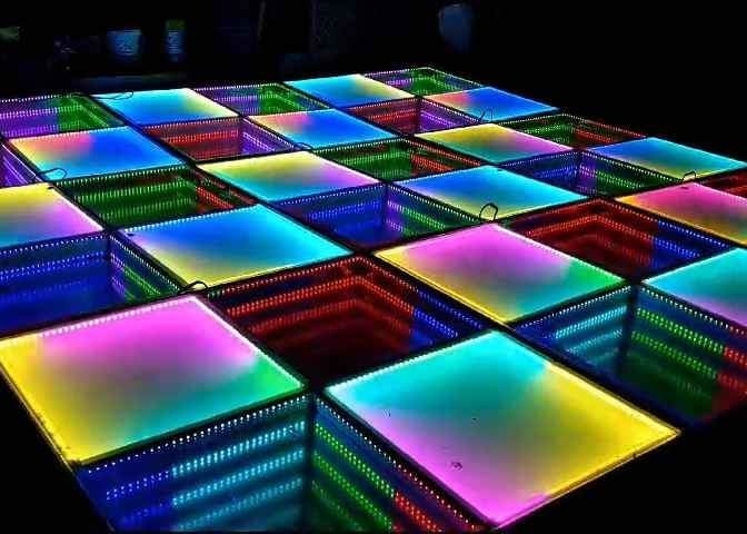 P2.5 Video a todo color Piso de baile, SMD Pisos luminosos 1/32 Modulo de escaneo 160 * 160mm