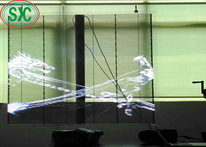 Display transparente a todo color de alto brillo SMD2525 IP54 Larga duración