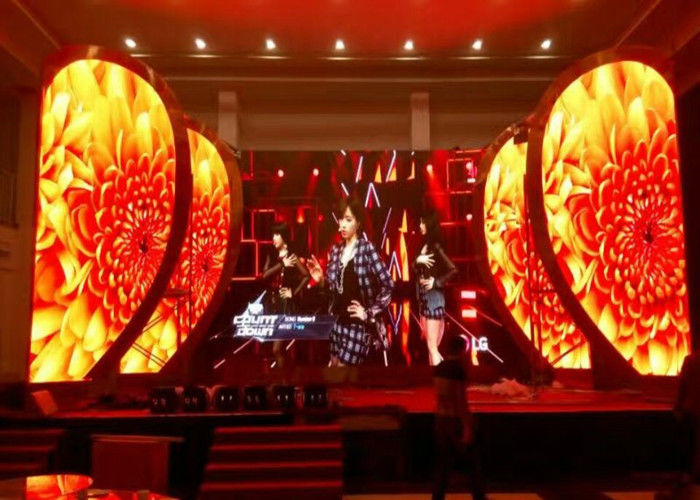 Publicidad escenario Led pantallas interiores Hd Video pared 3mm píxeles de alto brillo centro comercial