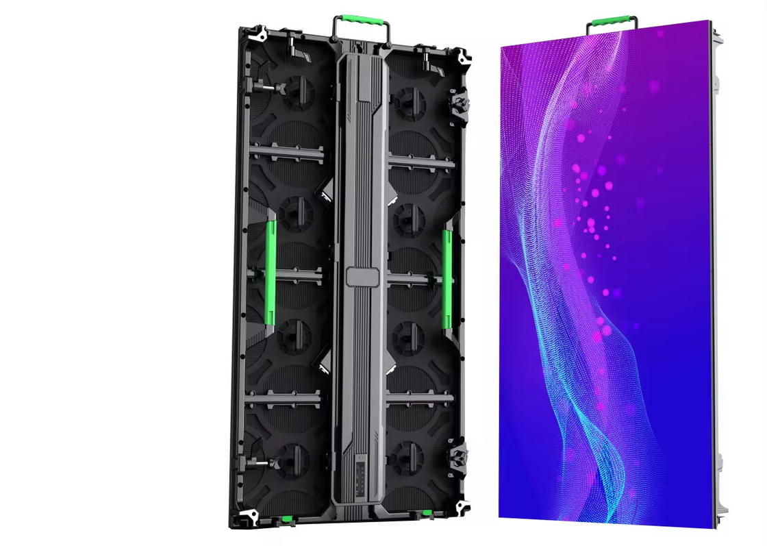 HD Aluminio de fundición impermeable personalizable exterior P3.91 10mm Pared de pantalla de vidrio transparente