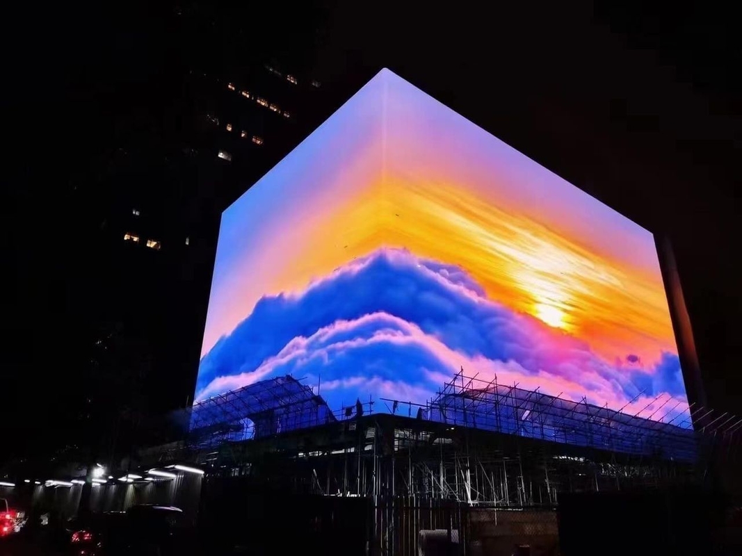 P6 Pantalla de aluminio fundido a presión de color LED para interiores para centros comerciales / aeropuertos, 384mmx192mm