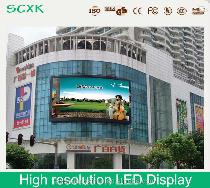 Pared de medios LED estable sin esfuerzo y sin complicaciones con tamaño de módulo de 3200mmx160mm