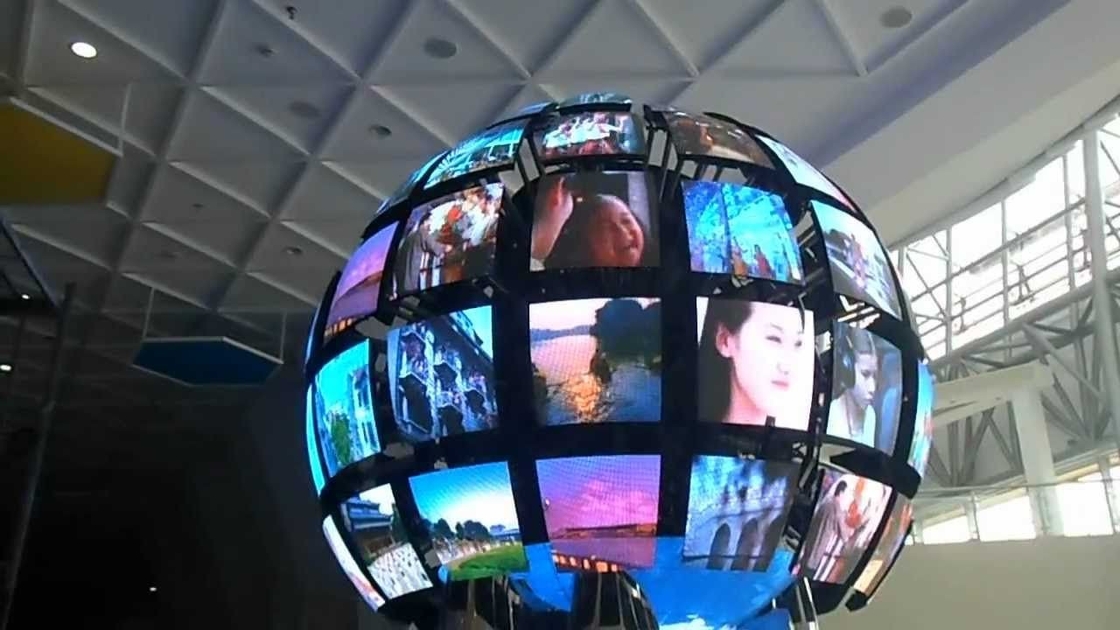 Display de vídeo/texto/imagen pantalla LED esfera con módulo de mantenimiento de servicio frontal tamaño 320*160mm
