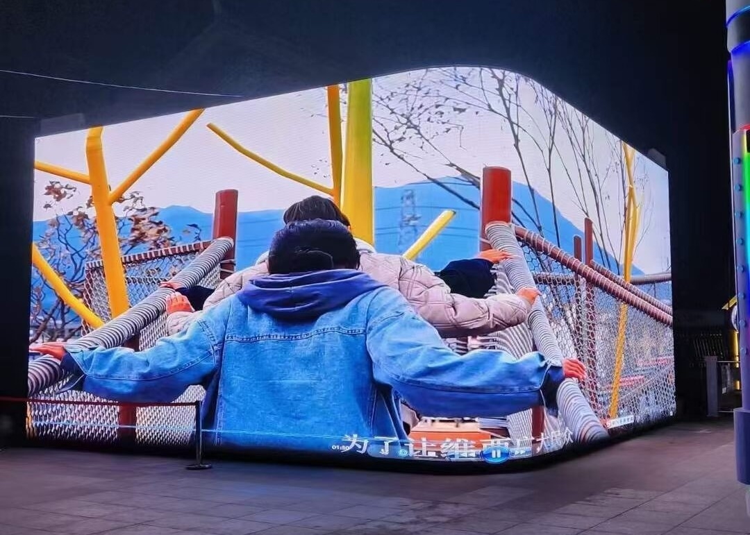 P4 Pantalla de publicidad electrónica a gran escala de alta definición a todo color Grupo de películas blandas para interiores