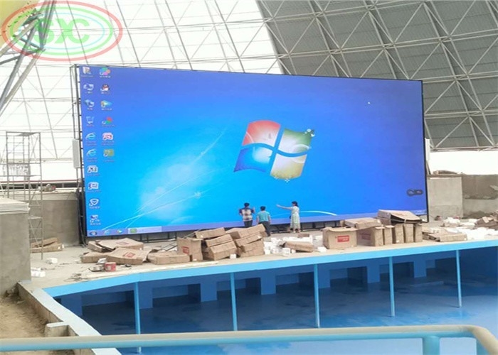 Aluminio fundido a presión P12 Exterior Display LED a todo color Publicidad Multi-señal CE / RoHS Compatible