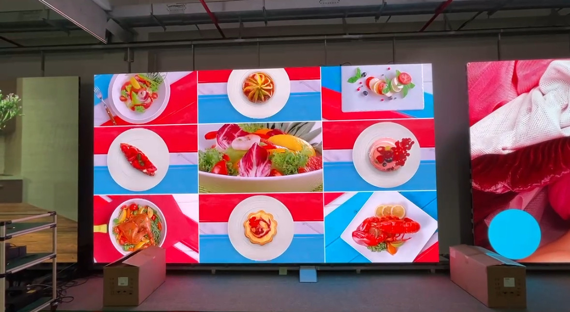 RGB P2.6 Indoor Die-casting Aluminio Display LED de color completo alquiler 3840HZ HD Video pantalla 250 * 250MM