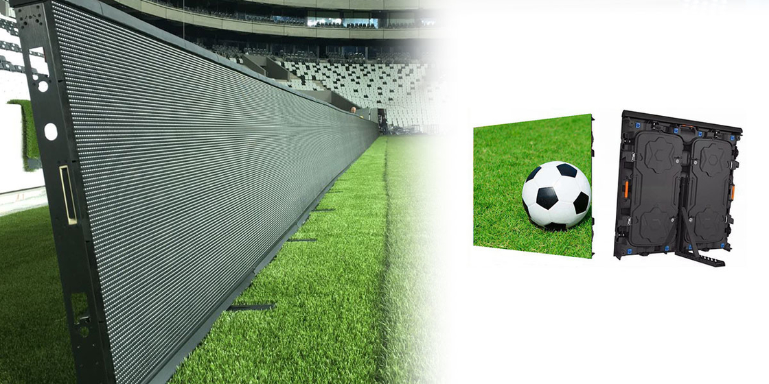 Display LED de estadio de alto brillo ≥6500 cd/m2 con velocidad de fotogramas de 60 Hz y grado IP65
