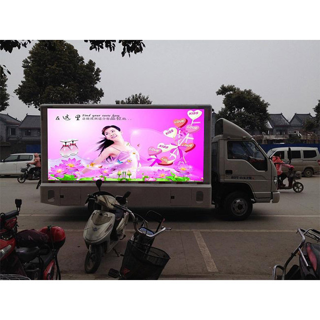 Pantalla LED de alta frecuencia de actualización de color completo para presentaciones de productos móviles