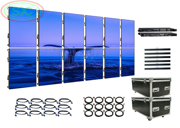 Sistema de pared de video LED completo P3.91 Pantalla LED de 500 mm x 500 mm Escenario de fondo Pantalla LED interior