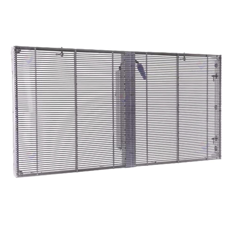 Material de gabinete de aluminio pantalla LED transparente IP43 a prueba de agua para necesidades de publicidad al aire libre