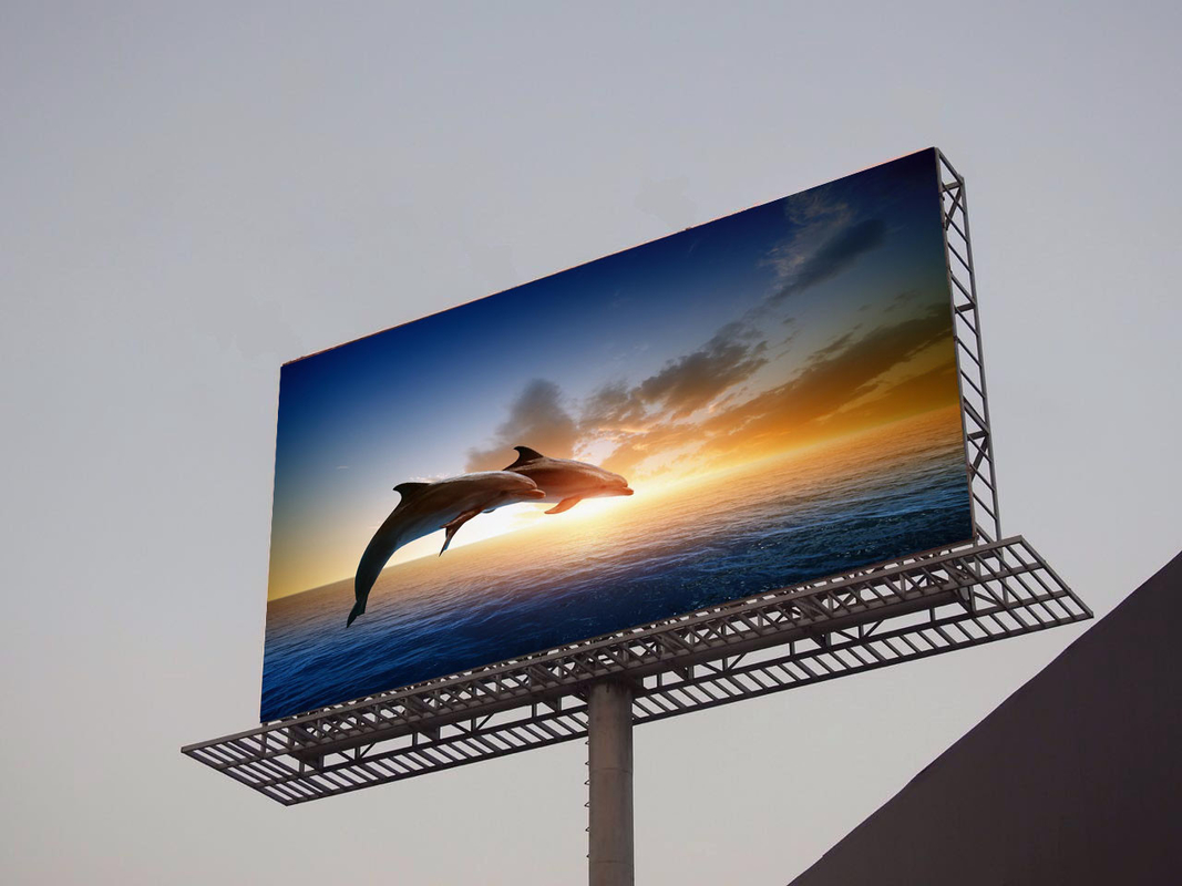 Pantalla de vallas publicitarias LED con lámparas LED SMD2727 Consumo de energía y potencia promedio 860w/m2