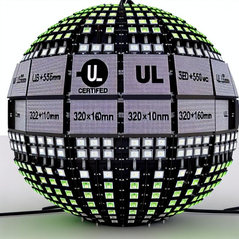 Pantalla LED de esfera de servicio frontal certificada por UL con tamaño de módulo de 320*160 mm y certificación UL