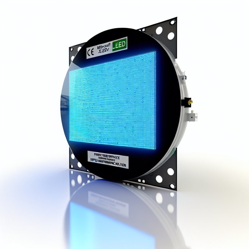 Monitor LED Redondo de Servicio Frontal con Voltaje DC5V Solución de Mantenimiento Simplificada