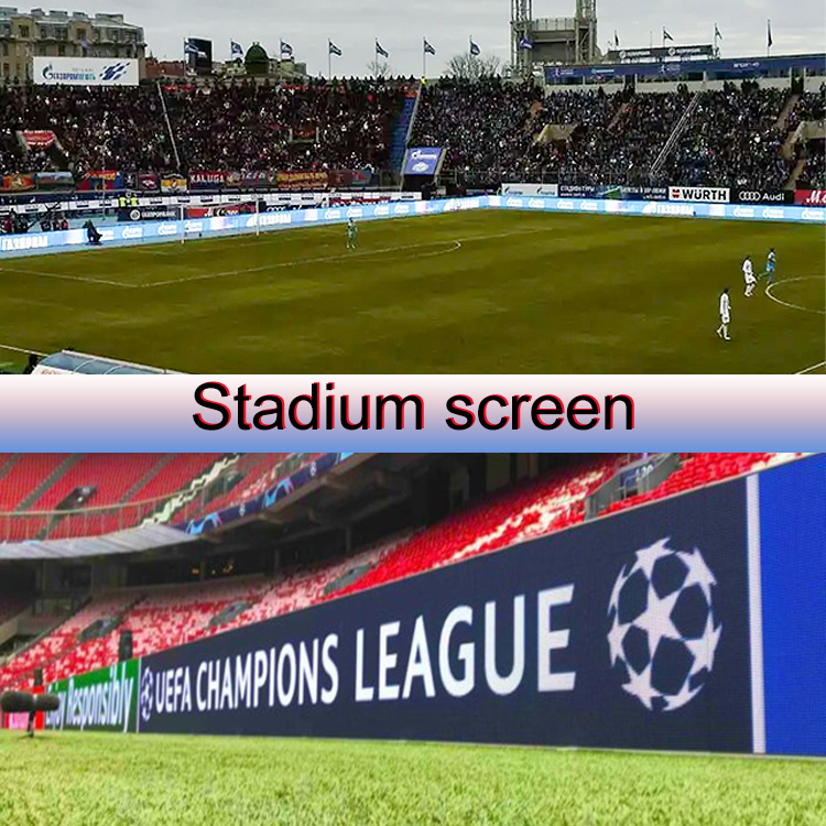 Display LED de estadio de acero laminado en frío de grado IP65 con alto brillo y brillo ≥6500cd/m2