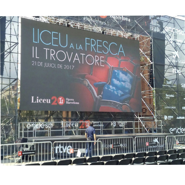 La pantalla de visualización llevada a todo color al aire libre abierta del gabinete p10 del servicio posterior impermeable de P10 ip65 llevó el panel 320* 160m m para el adverti