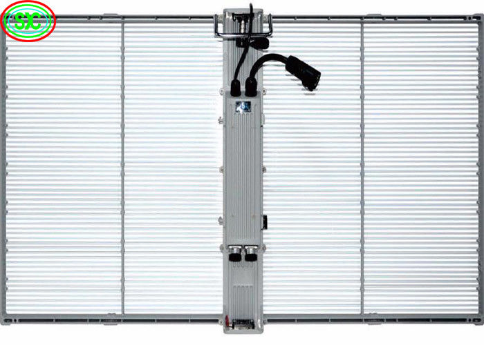 China Interior P3.9-7.8 Pantalla LED transparente a todo color con pantalla SMD curvada