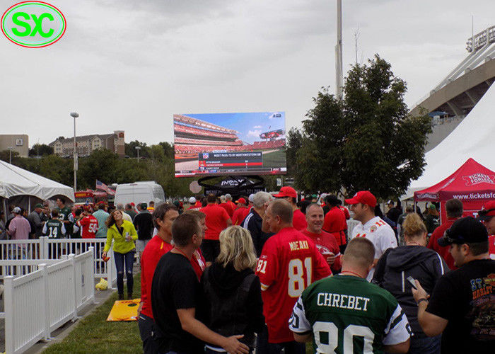 Pantalla LED de alquiler movible al aire libre P4.81mm para los acontecimientos, alquiler del soporte de la prenda impermeable IP65 de la pantalla llevada