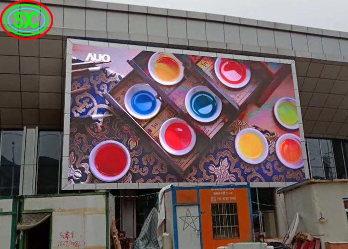 P6 Exhibición LED exterior a todo color Gran pantalla de publicidad 1920Hz pantalla LED interior a todo color