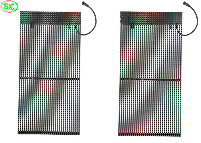 Instalación fácil de la pared P15 de la cortina de la pantalla LED de la prenda impermeable de Novastar del contexto video de la etapa