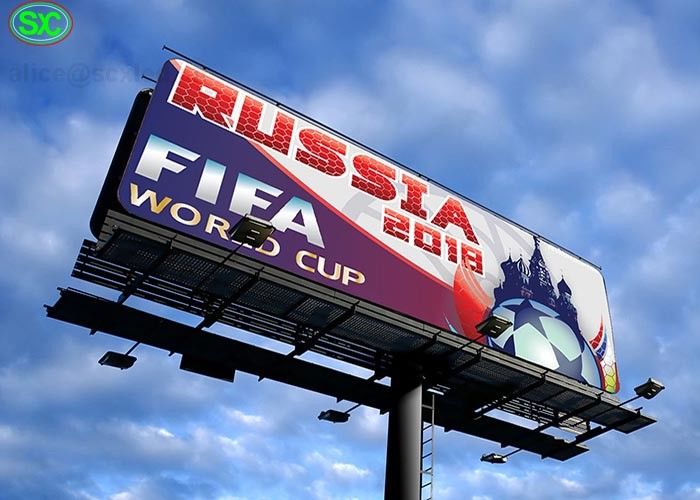 diseño ultra fino del cuerpo de la cartelera de la pantalla de los pixeles LED de 6m m para el mundial de la FIFA