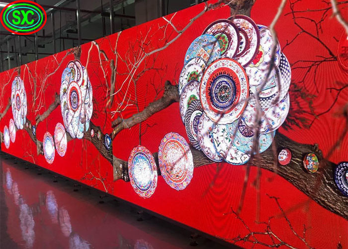 1200cd/M2 Brillo Panel LED curvo, HD Alquiler P2.9 P3.91 P4.81 pantalla LED escenario de fondo